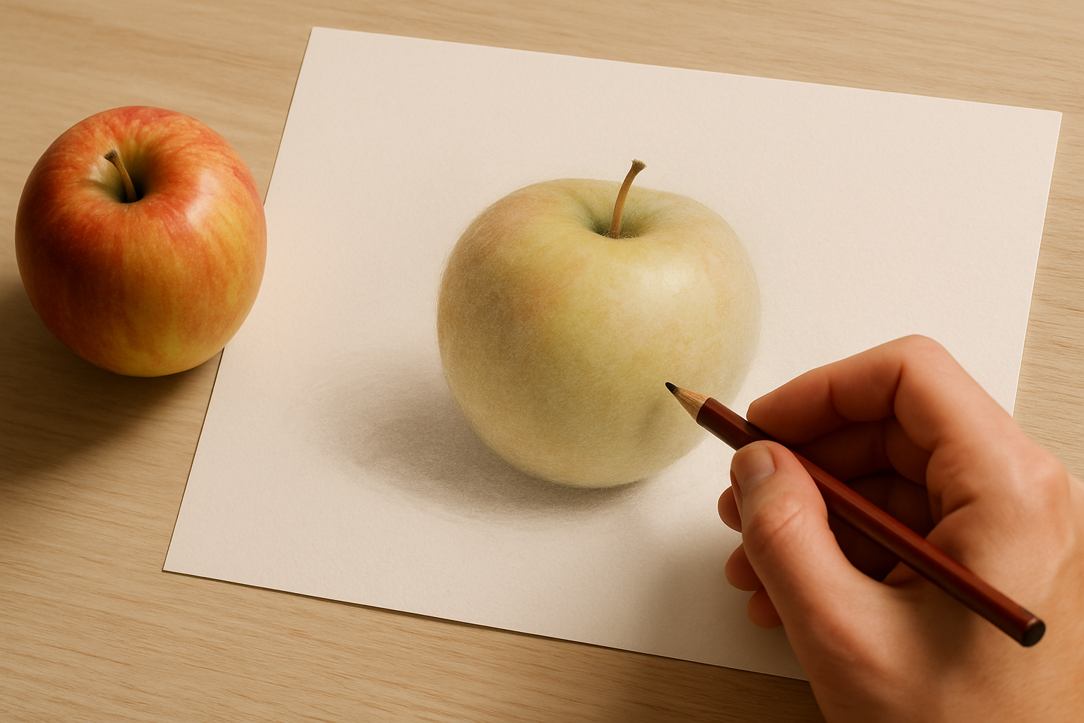 Drawing Without Outlines