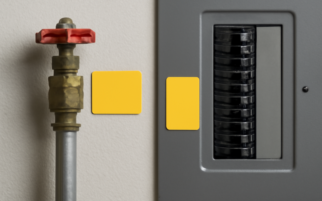 Labeling Shutoff Valves and Breakers Clearly
