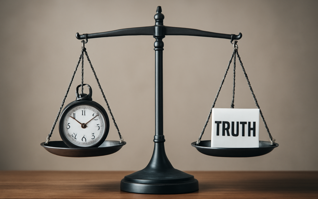 The Speed Versus Truth Dilemma