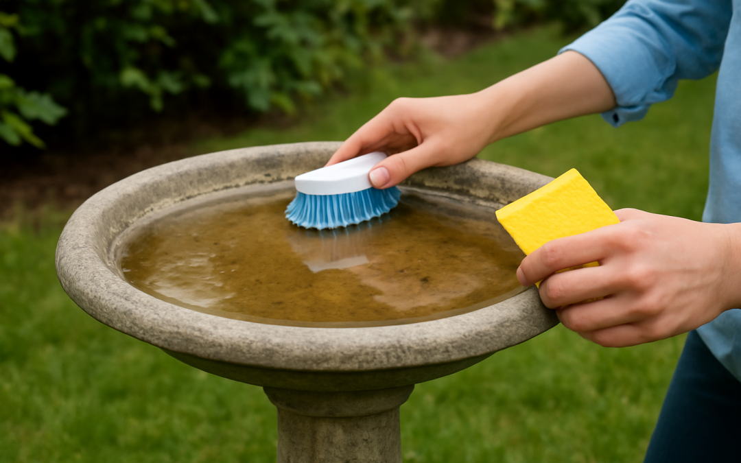 Bird Bath Cleaning for Backyard Health