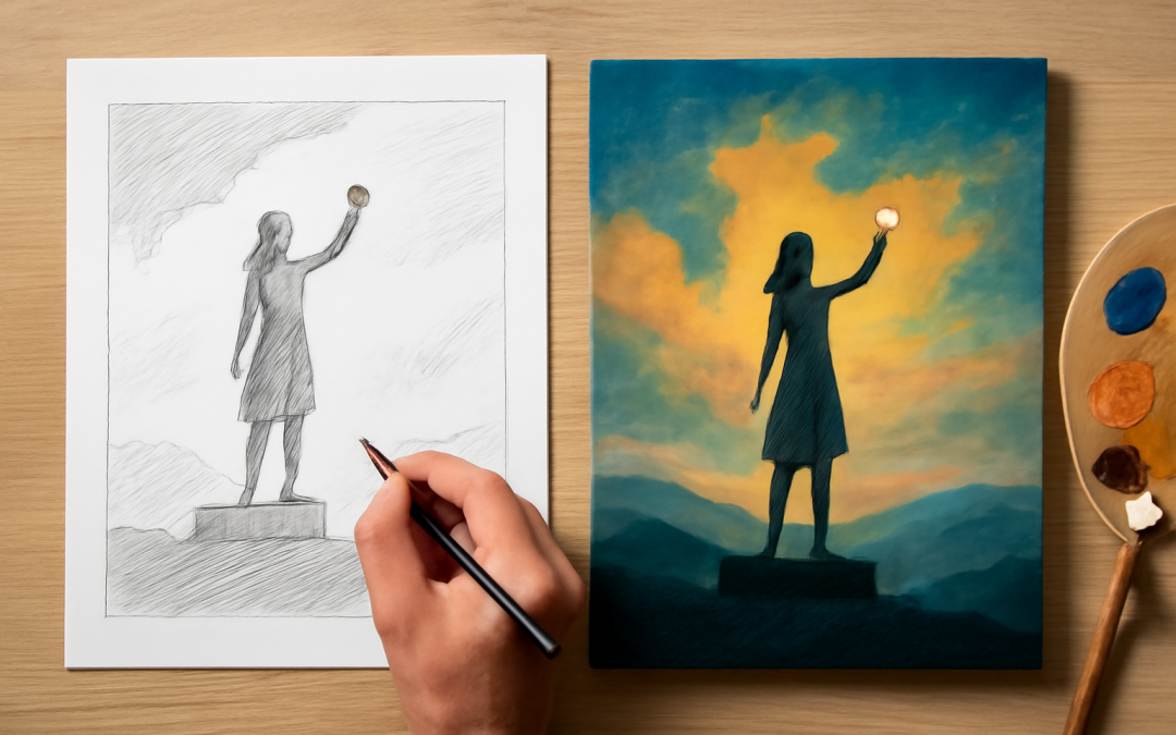 Concept Illustration vs Finished Art
